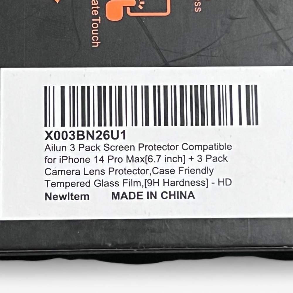 Ailun Tempered 3 Pack Glass Screen Protector - IPhone 14 ProMax 6.7 - Picture 3 of 7